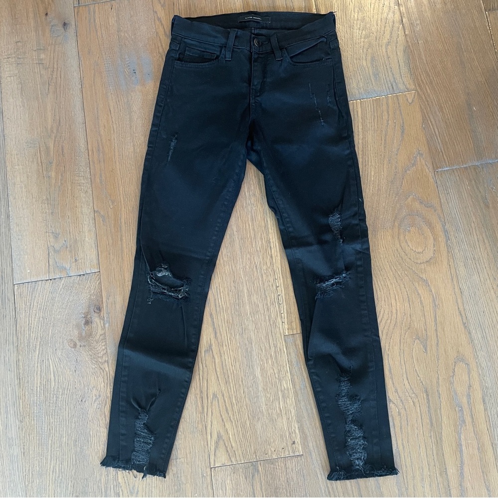 Flying Monkey Black Mid-rise Ankle Skinny
